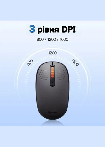 Беспроводная мышь, 2,4G, бесшумный щелчок Baseus (305412278)