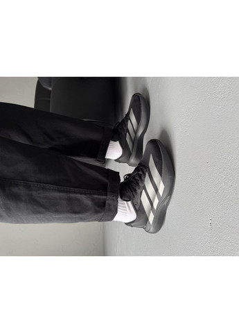 Черные демисезонные кроссовки мужские и женские adidas Adizero Evo SL Black Silver | Адідас Адізеро Ево