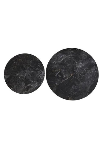 Журнальний столик CAROLINA глянець / Чорний (к-кт) 80 см. &Д. 60 см. Intarsio (372706870)