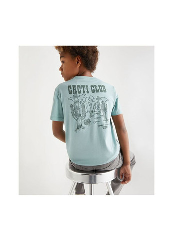 Бірюзова літня футболка cacti club tee 9ek853-bik Levi's