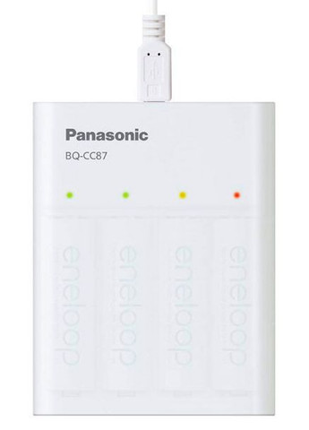 Зарядний пристрій і повербанк Eneloop BQ-CC87 + 4 акумулятори AA Eneloop 1900mah Panasonic (370625512)