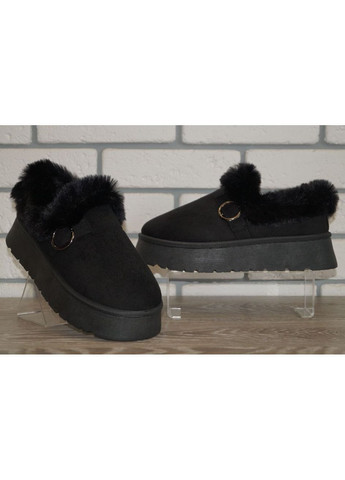 Уггі жіночі зимові на платформі чорні Loretta (361269173)