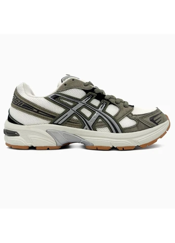 Белые летние кроссовки asics gel-1130 white/khaki асикс гель 1130 No Brand
