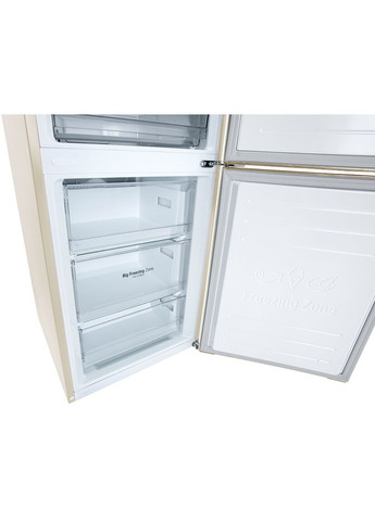 Холодильник с нижней морозильной камерой, 203x60х68, 419л. LG