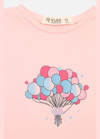 Светло-розовое платье приталенное для девочки цвет светло-розовый цб-00277570 Yuki (332163273)