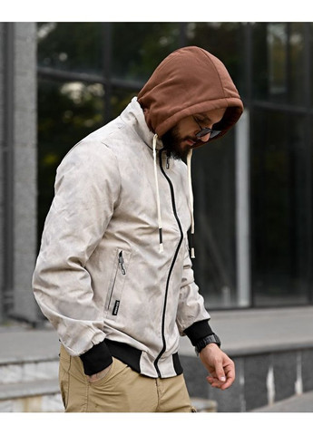 Сіра демісезонна стильна чоловіча куртка осіння сіра No Brand