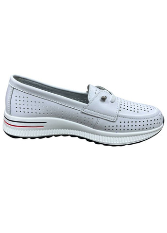 Белые весенние мокасины Wollen