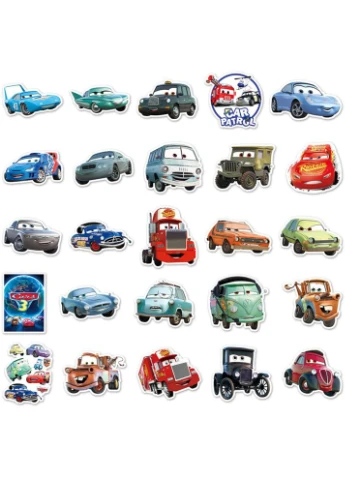 Стикерпак Cars — 50 виниловых наклеек LTC TZ-QCZDY-499 (395873296)