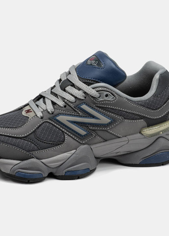Сіро-синій всесезонні жіночі кросівки new balance grey blue No Brand 9060