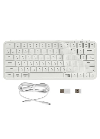 Клавиатура мембранная B1 Pro, USB/WL/BT, ivory white Keychron (387182641)
