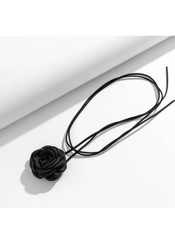 Чорний чокер із бархатною стрічкою та трояндою, жіночий аксесуар на шию No Brand (352296959)