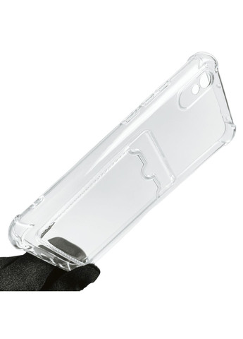 Чохол для Redmi 9A з бронь кутами з кишенею для візиток карток k-pop на сяомі редмі 9а прозорий Xiaomi (366021219)