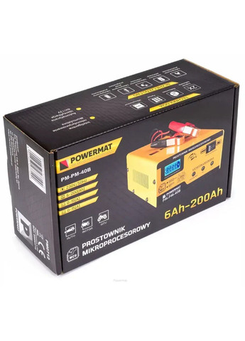 Інтелектуальний імпульсний зарядний пристрій 6 В/12 В Заряджання для АКБ, автомобільного акумулятора Powermat PM-PM-40B (345707515)