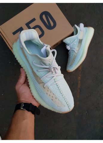 Салатові Осінні кросівки чоловічі adidas yeezy boost 350 v2 hyper space v2 адідас ізі буст No Brand