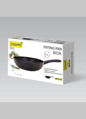 Сковорода Вок (Wok) с антипригарным покрытием 28 см (MR-1217-28) Maestro (334008789)