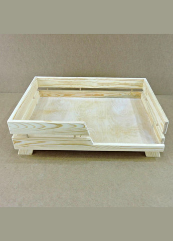 Лежак дерев'яний для собаки з дерева Сіверс 80х60 бланже (ЛЖК-8060101) No Brand (328450445)