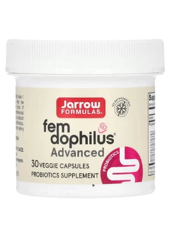 Пробиотики для женщин, 10 млрд КОЕ, Vegan Fem Dophilus, Advanced, 10 Billion CFU,, 30 капсул Jarrow Formulas (362027119)