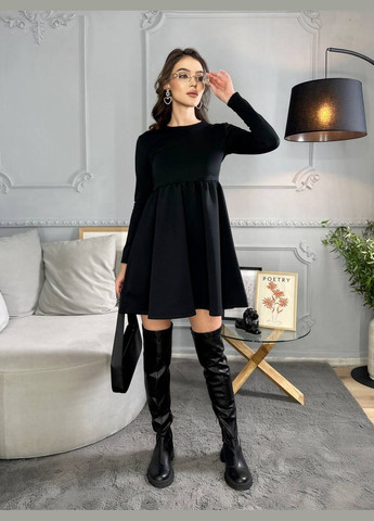 Чорна жіноча сукня вільного крою колір чорний р.42/44 449309 New Trend
