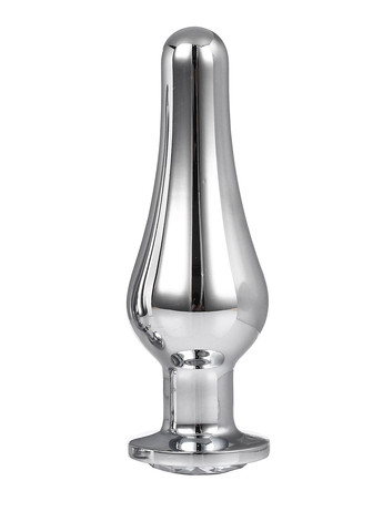 DT21825 анальна пробка конічної форми GLEAMING LOVE SILVER PLEASURE PLUG L Dream Toys (332053030)
