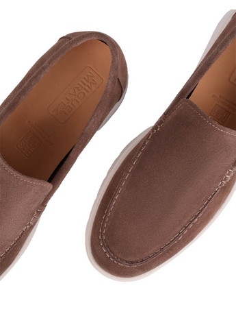 Бежевые мужские туфли m020ab-611-mu27 бежевый замша Miguel Miratez