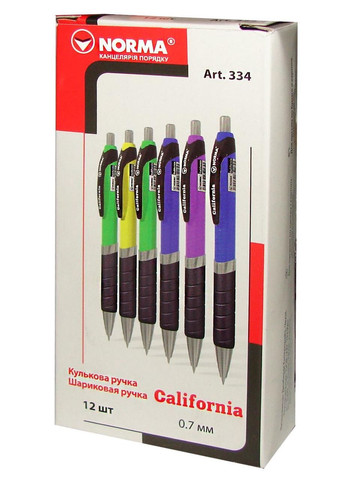 Ручка шариковая автомат " " /334/ синяя, CALIFORNIA (12/1728) Norma (367751295)