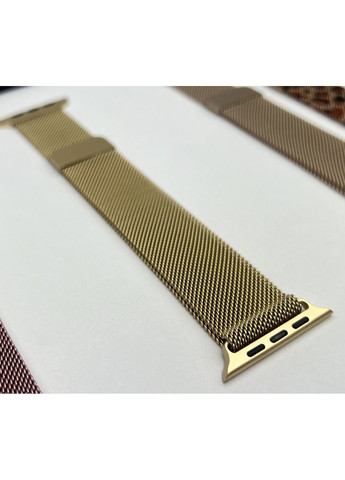Ремінець Milanese Loop для Apple Watch металевий міланська петля на годинник 38 / 40 / 41 / 42 мм Золотий / Gold Milan (363977056)