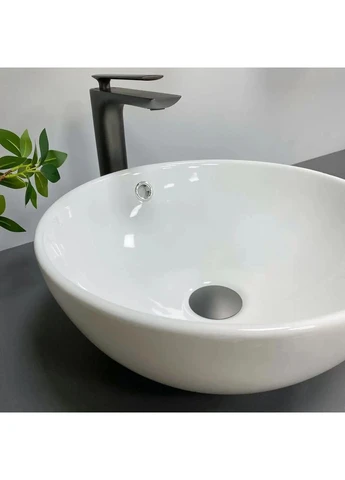 Раковина накладная Brunico круглая 435x440 мм White (RM--015200) VBI (373997892)