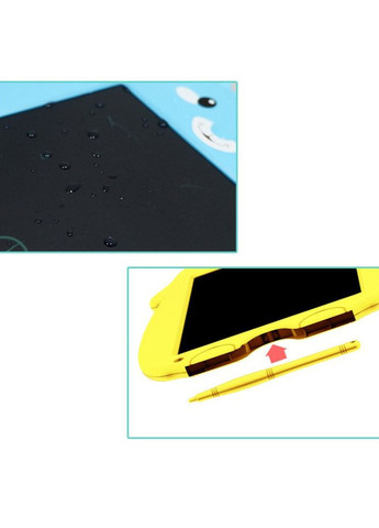 Детский графический планшет для рисования Animals Writing Tablet LCD со стилусом Желтый No Brand (362453066)