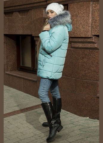 Бирюзовая зимняя зимняя куртка kristina бирюза MioRichi