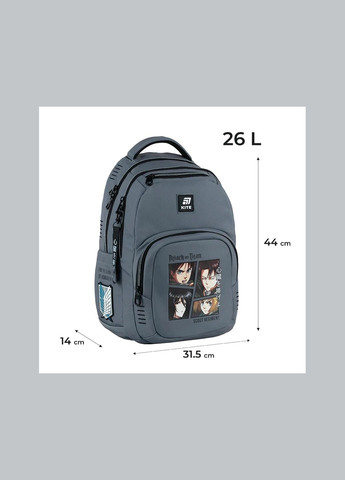 Рюкзак школьный для мальчика Education teens Attack on Titan AT25-903L Kite (334012157)
