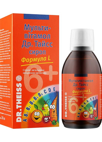 Сироп Др. Тайсс "Мультивитамол", формула L 200ml (913220-105798) Dr.Theiss (369123261)