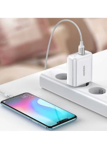 Адаптер питания для телефона CD170 White USB+USB TypeC Wall Charger 36W 3A Ugreen (297330844)