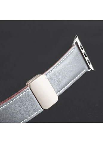 Ремінець Genuine Leather для Apple Watch 38/40/41/42mm(ser.10) Brown Dux Ducis (382694704)
