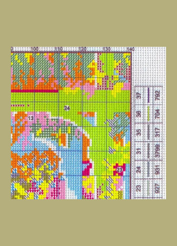 Набір для вишивання за нанесеною на канву схемою "The Garden gate".AIDA 14CT printed, 33*44 см Joy Sunday (313613381)