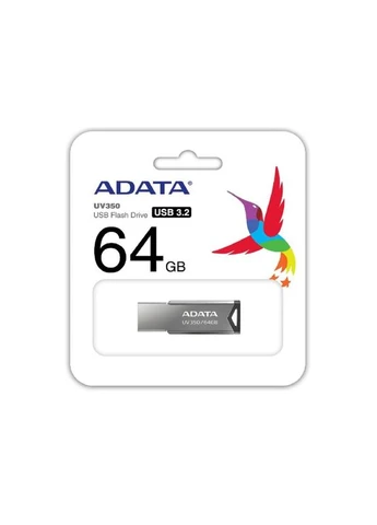 Флешка UV 350 64 ГБ USB 3.2 Gen 1 срібляста ADATA (401871663)