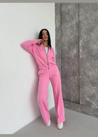 Женский качественный спортивный красный костюм кофта и широкие брюки палаццо No Brand (325479183)