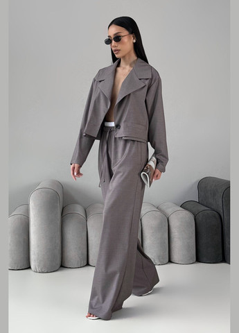 Коричневый женский пиджак Liton - всесезон