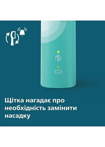 Зубная щетка Sonicare 4100 Series Green (HX3689/43) Philips (359480188)
