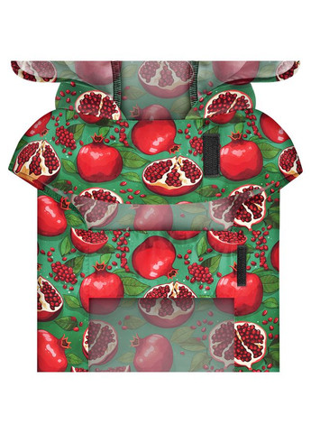 Дощовик-накидка з капюшоном для собак Clothes, малюнок "Гранати", М, А 40-43 см, B 52-62 см, З 33-42 см WAUDOG (329745751)