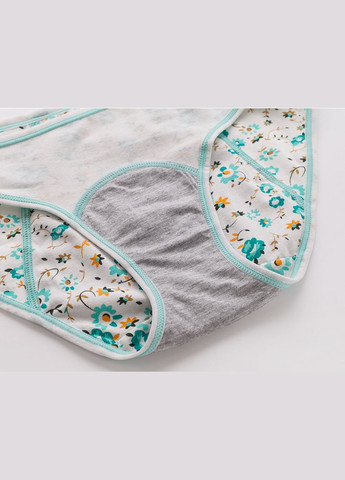 Набір трусиків (6шт.) для місячних сліпи з принтом бавовна No Brand Для критических дней (342119560)