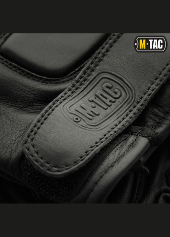 Рукавички безпалі шкіряні Assault Tactical Mk.1 Black M-TAC (315338961)