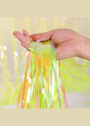 Для фото зоны дождик 2 м на 1 м перламутрово-желтый Jannet Дощик (316430776)