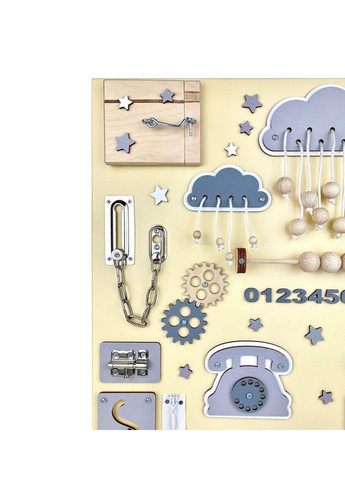 Розвиваюча іграшка для малюків Бізіборд TG100007, 60х40 см, Жовтий Temple Group (315813072)