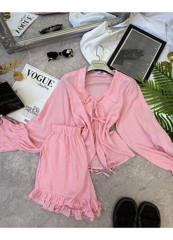 Жіночий літній комплект з легкої та повітряної тканини Україна (351386295)