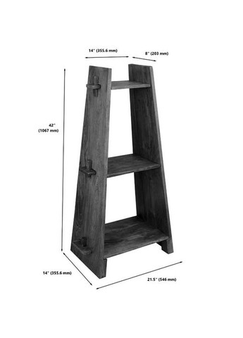Стелаж кухонний з дерева Струбл 3 сієна (СТА-315905) No Brand (327869345)