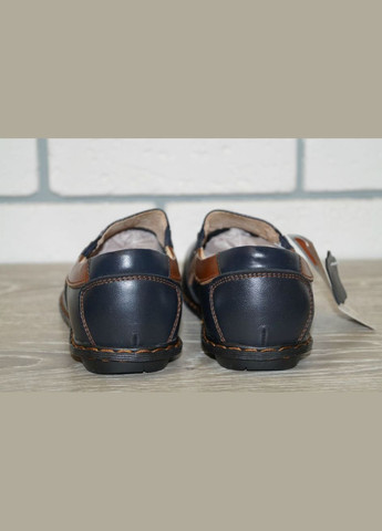 Шкіряні туфлі для хлопчиків сині KangFu c791 (280911824)