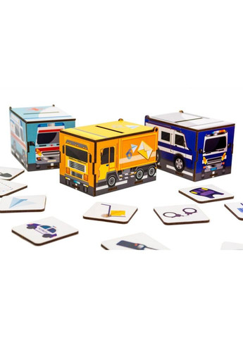 Дитячий Сортер Монтессорі "Машинки" Puz-87873 No Brand (330609727)