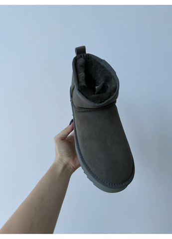 Угі Чоловічі UGG Ultra Mini Platform Grey (Замша) (366196902)
