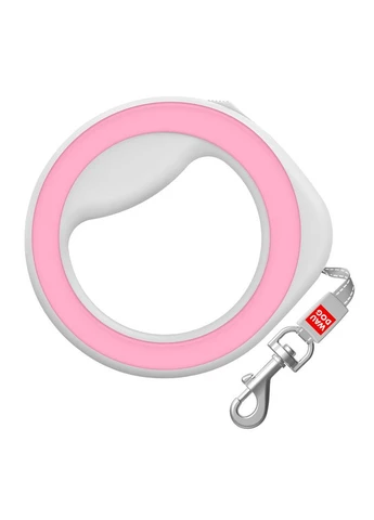 Поводок-рулетка для собак R-leash, круглая, до 40 кг, 2,9 м, светоотражающая лента WAUDOG (374414901)