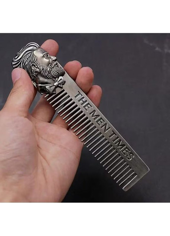 Мужская металлическая расческа для бороды и волос No Brand 63616 (373029499)
